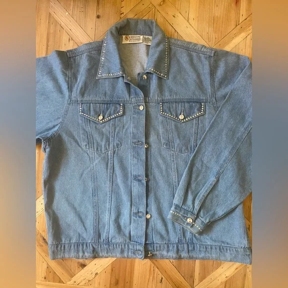 🎀 Christine Alexander Swarovski Crystal Jacket Large Y2K EUC - Picture 3 of 5